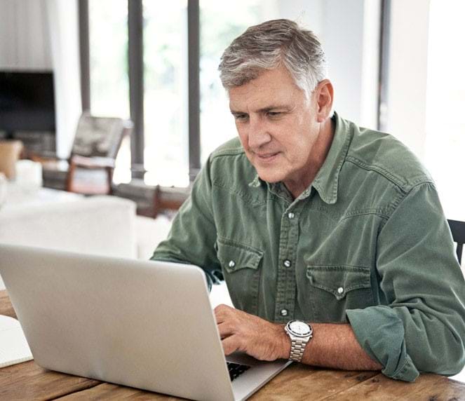 Man on laptop